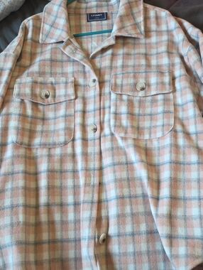 1Funky Adults Plaid Button-Up Shirt - Pink & White